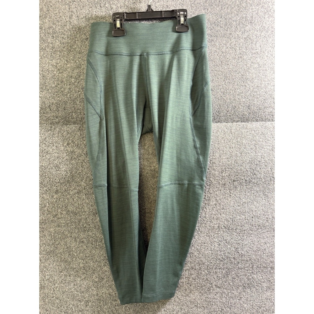 Outdoor Voices Olive Navy Stripe Leggings Size Small N42